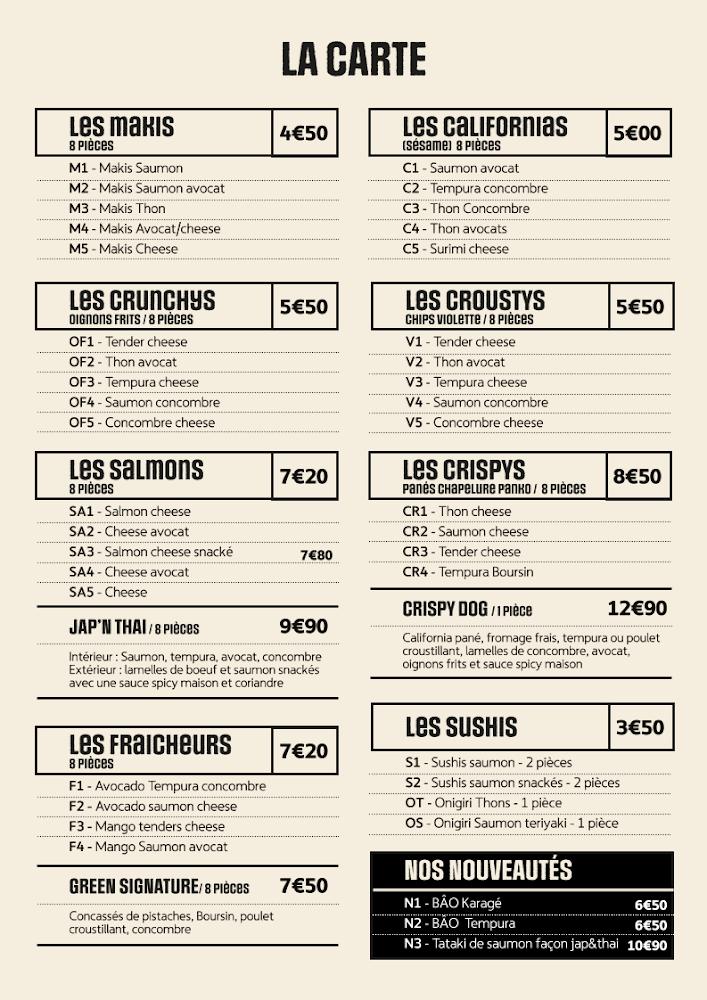 Jap n Thai - Menu Image 1