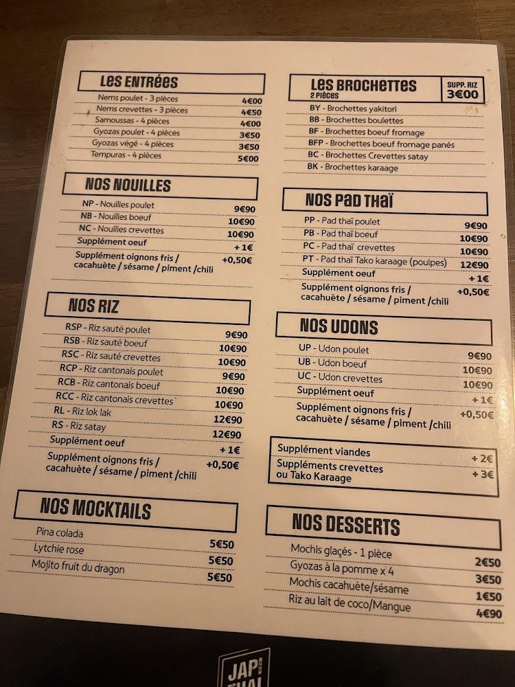 Jap n Thai - Menu Image 2